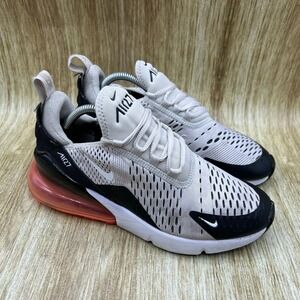 Nike Air Max 270 Women's Size 7.5 Light Bone Hot Punch Sneakers Shoes 943345-002